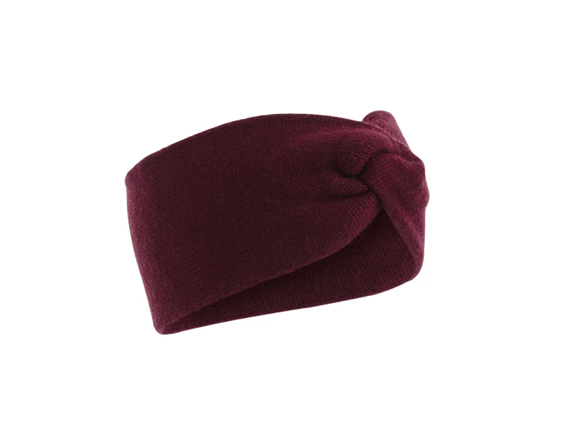 Beechfield Unisex Adult Twist Knitted Headband (Burgundy) - BC5274