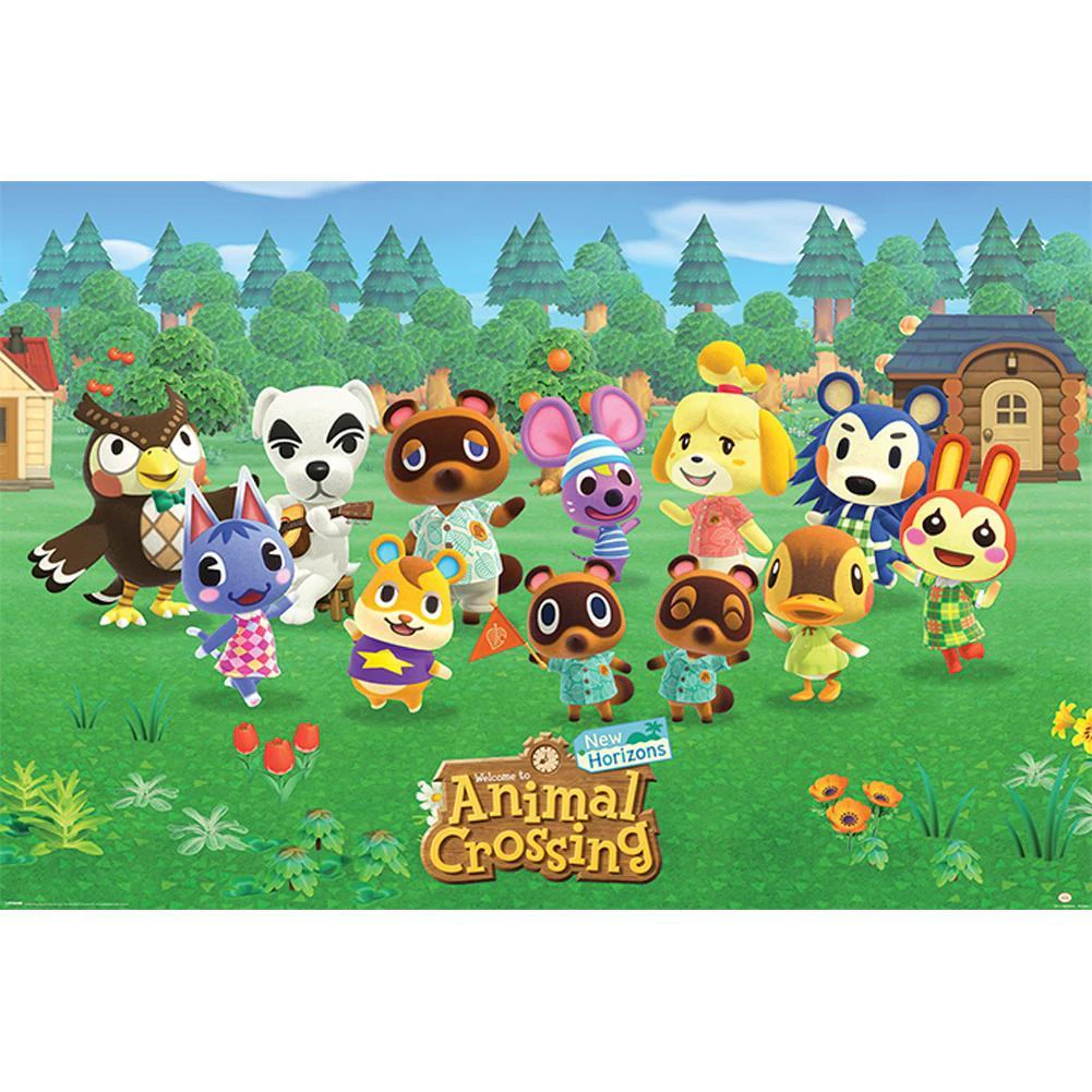 Animal Crossing Poster (Green/Brown/Yellow) - TA7668