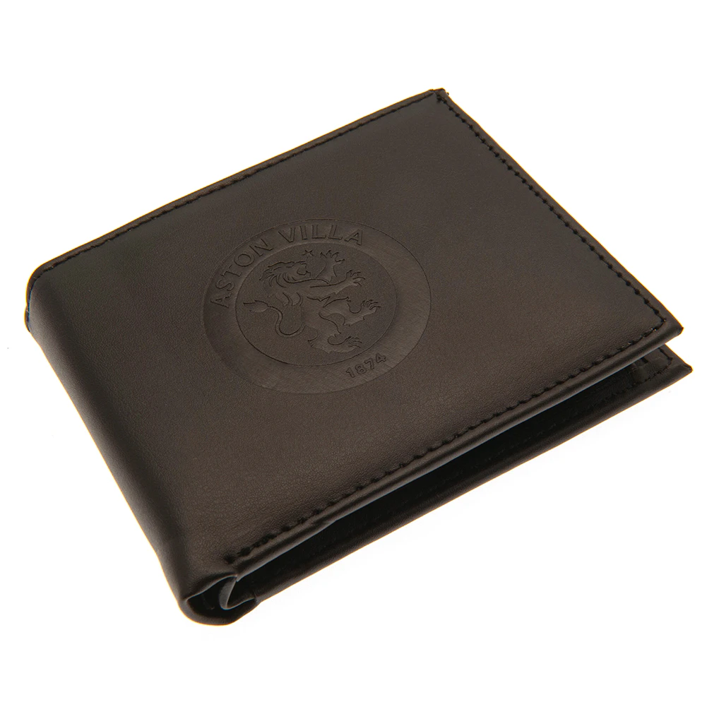 Aston Villa FC Debossed PU Wallet (Black) - TA11315