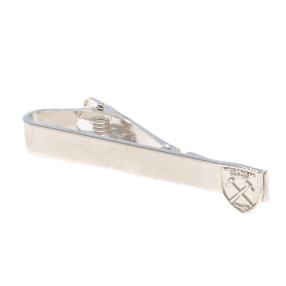 West Ham United FC Silver Plated Tie Slide (Silver) - TA4858