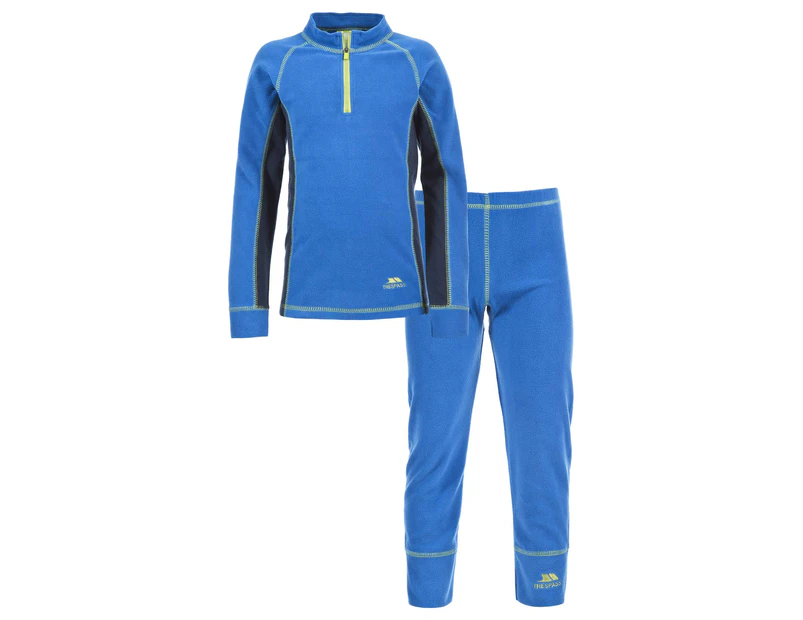 Trespass Childrens/Kids Bubbles Fleece Top And Bottom Base Layers (Electric Blue X) - TP4497