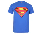 Superman Mens Logo Cotton T-Shirt (Royal Blue/Red) - TV631