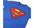 Superman Mens Logo Cotton T-Shirt (Royal Blue/Red) - TV631