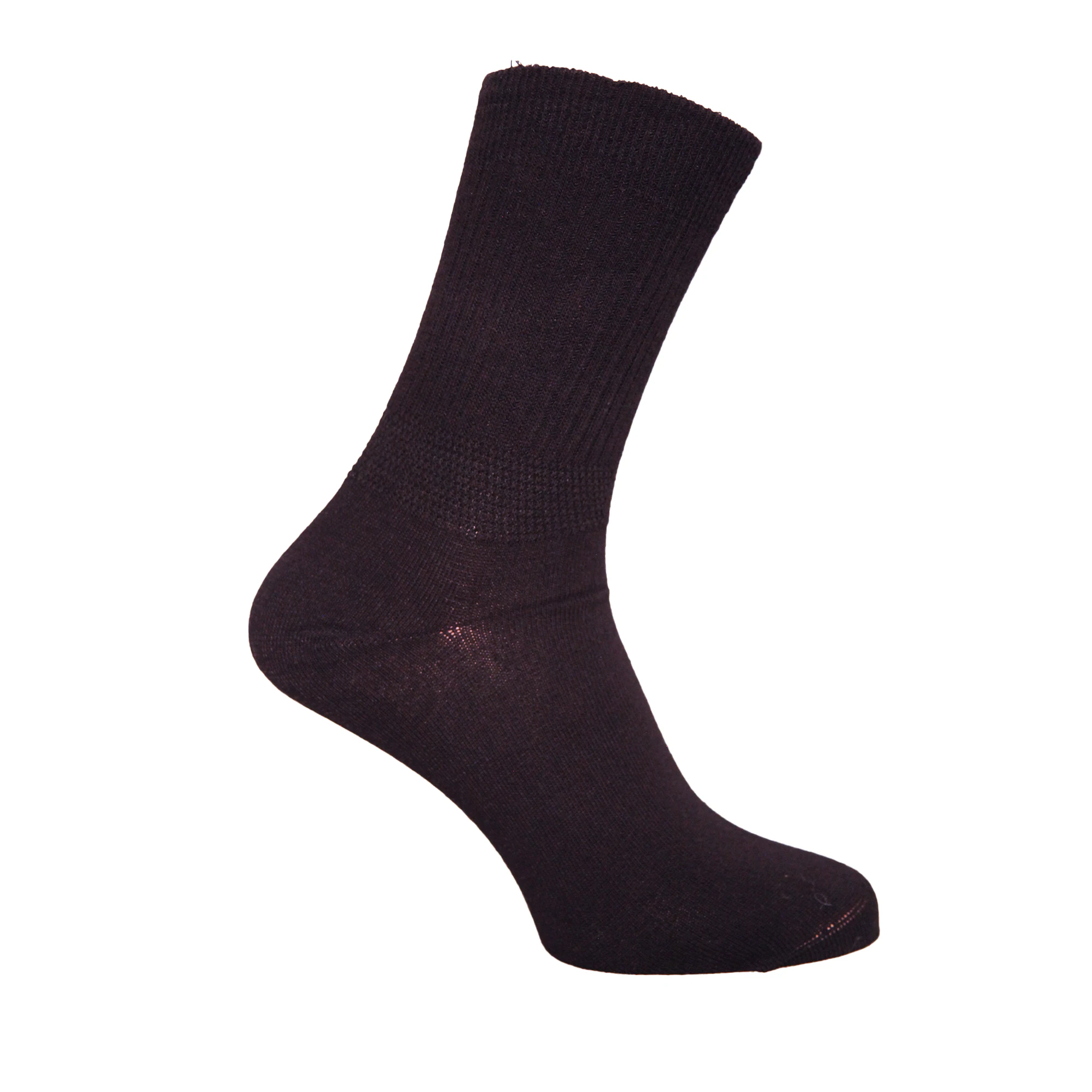 Simply Essentials Mens Plain Extra Wide Diabetic Socks (Pack Of 3) (Black) - UT1843