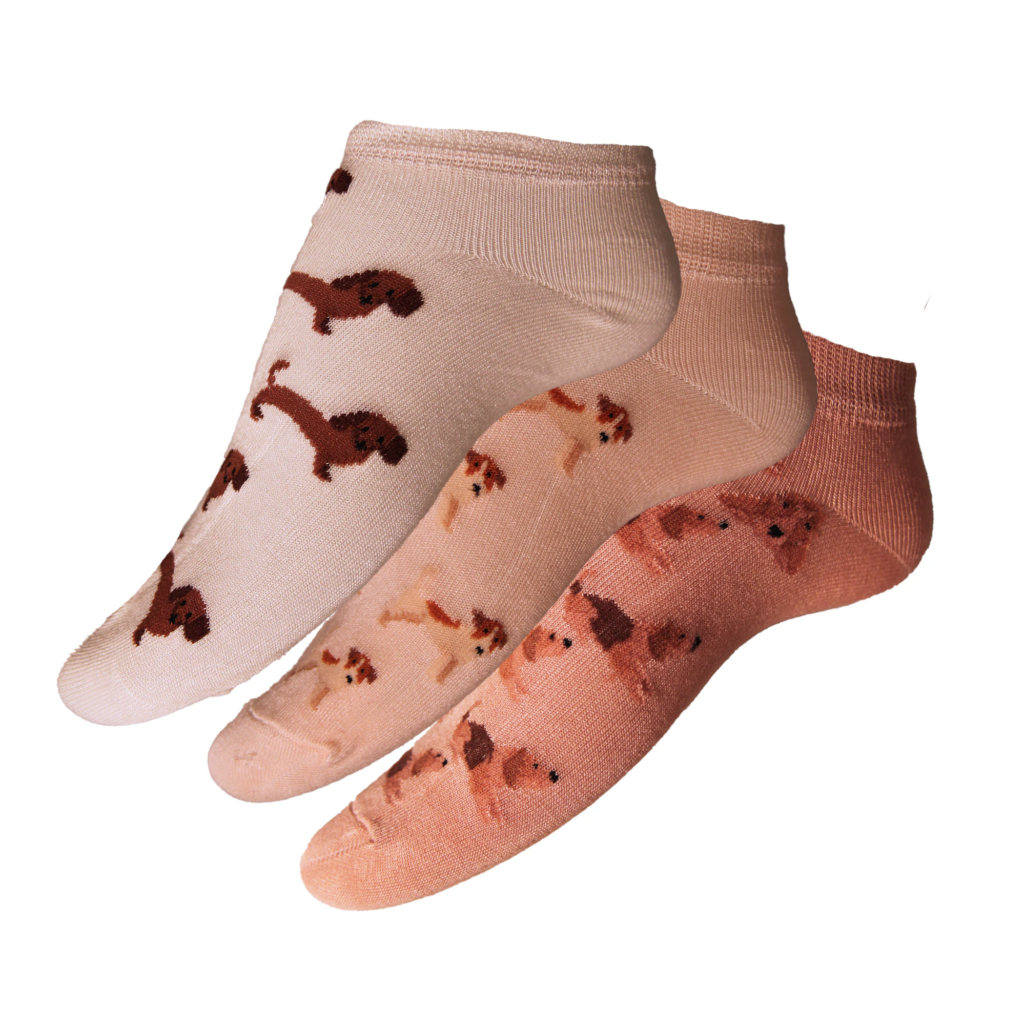 Simply Essentials Womens Bamboo Trainer Socks (Pack Of 3) (Pink/White/Light Pink) - UT1835