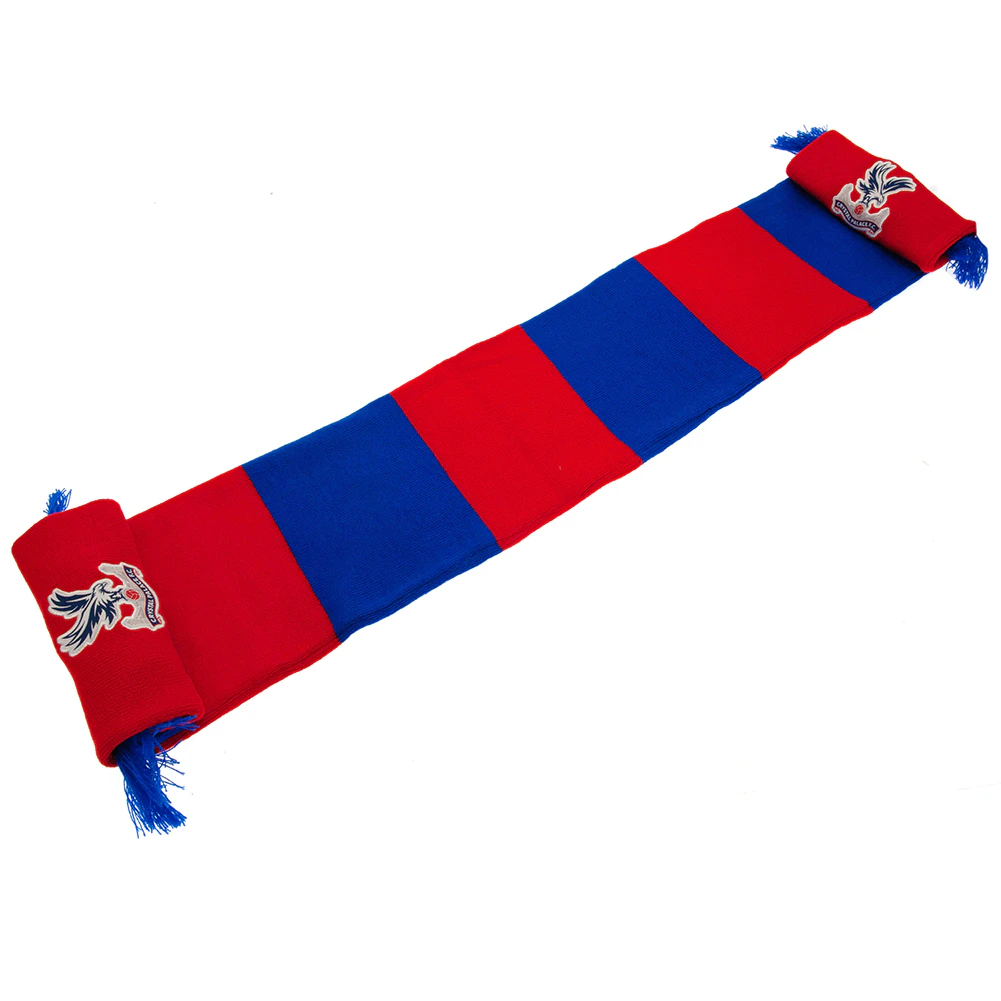 Crystal Palace FC Stripe Scarf (Red/Blue) - TA10633