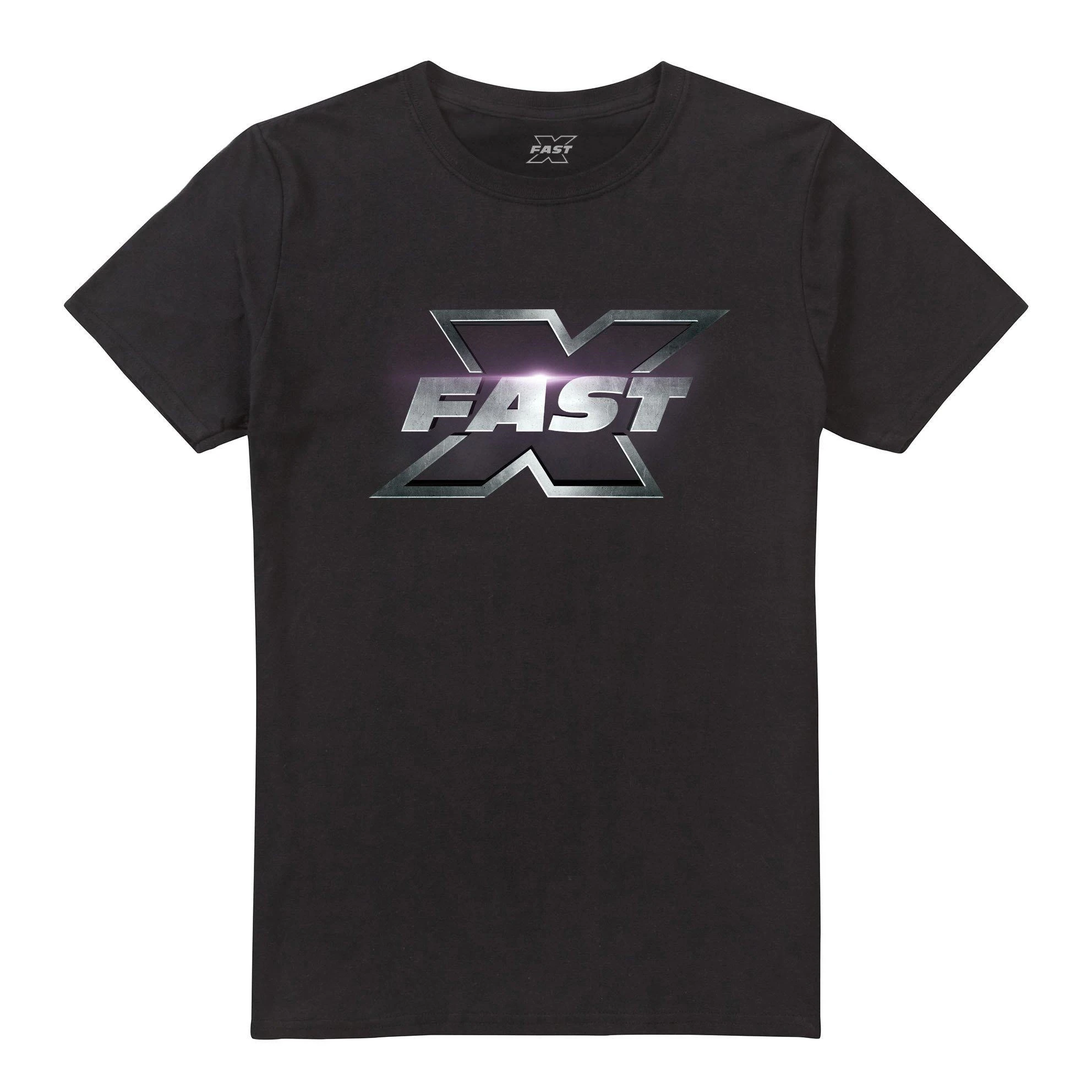 Fast & Furious Mens Metal Logo T-Shirt (Black) - TV2545