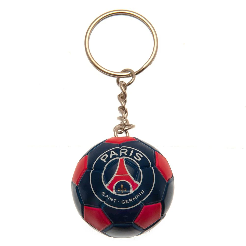 Paris Saint Germain FC Football Keyring (Red/White/Blue) - TA9162