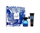 Alfred Dunhill Driven Blue For Men 3 Pc Gift Set 3.4oz EDT Spray, 3oz Shower Gel, 0.15ml Travel Spray Variant Size Value 3 Pc Gift Set