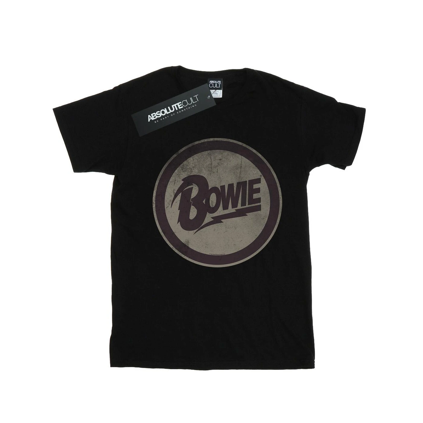 David Bowie Boys Circle Logo T-Shirt (Black) - BI15034