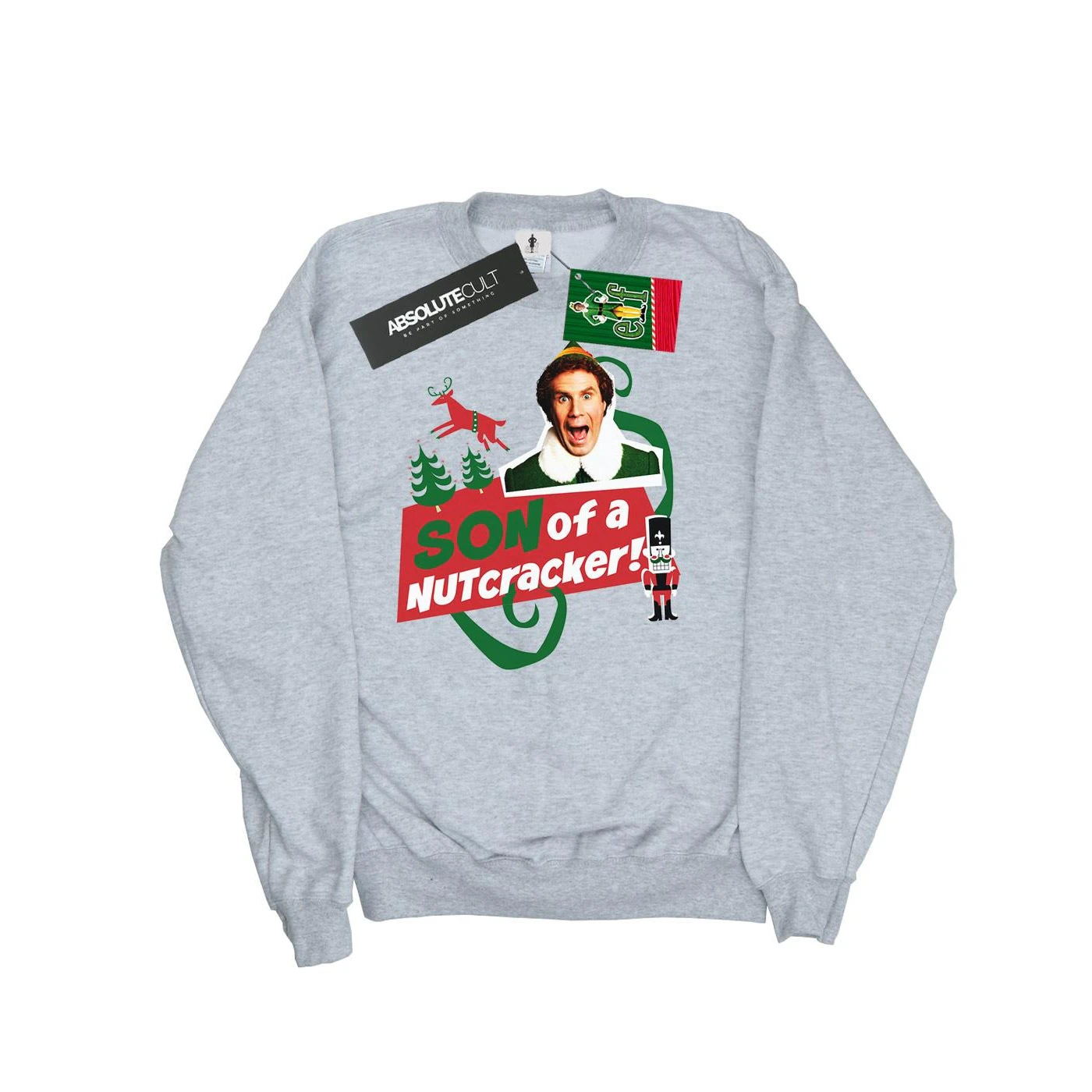 Elf Boys Son Of A Nutcracker Sweatshirt (Sports Grey) - BI15879