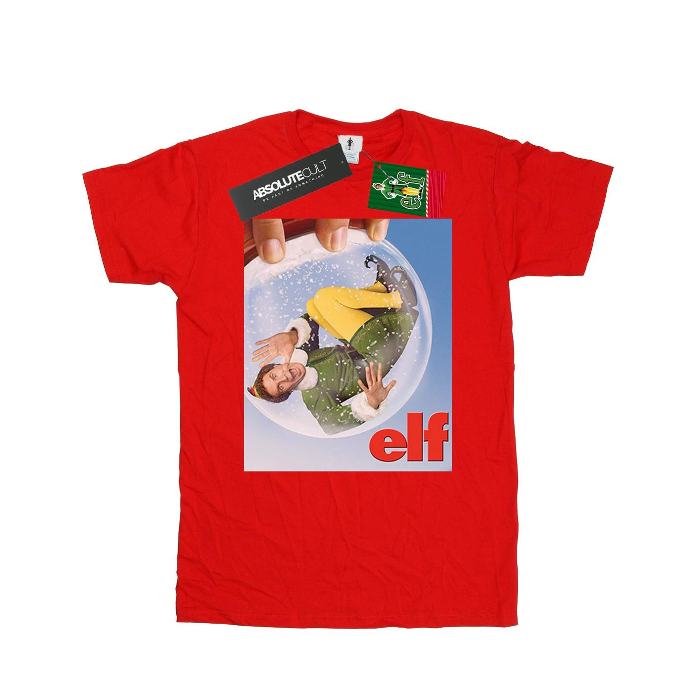 Elf Boys Snow Globe Poster T-Shirt (Red) - BI17000