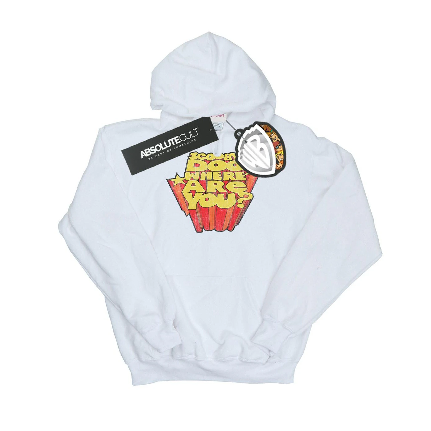 Scooby Doo Mens Where Are You? Hoodie (White) - BI17268