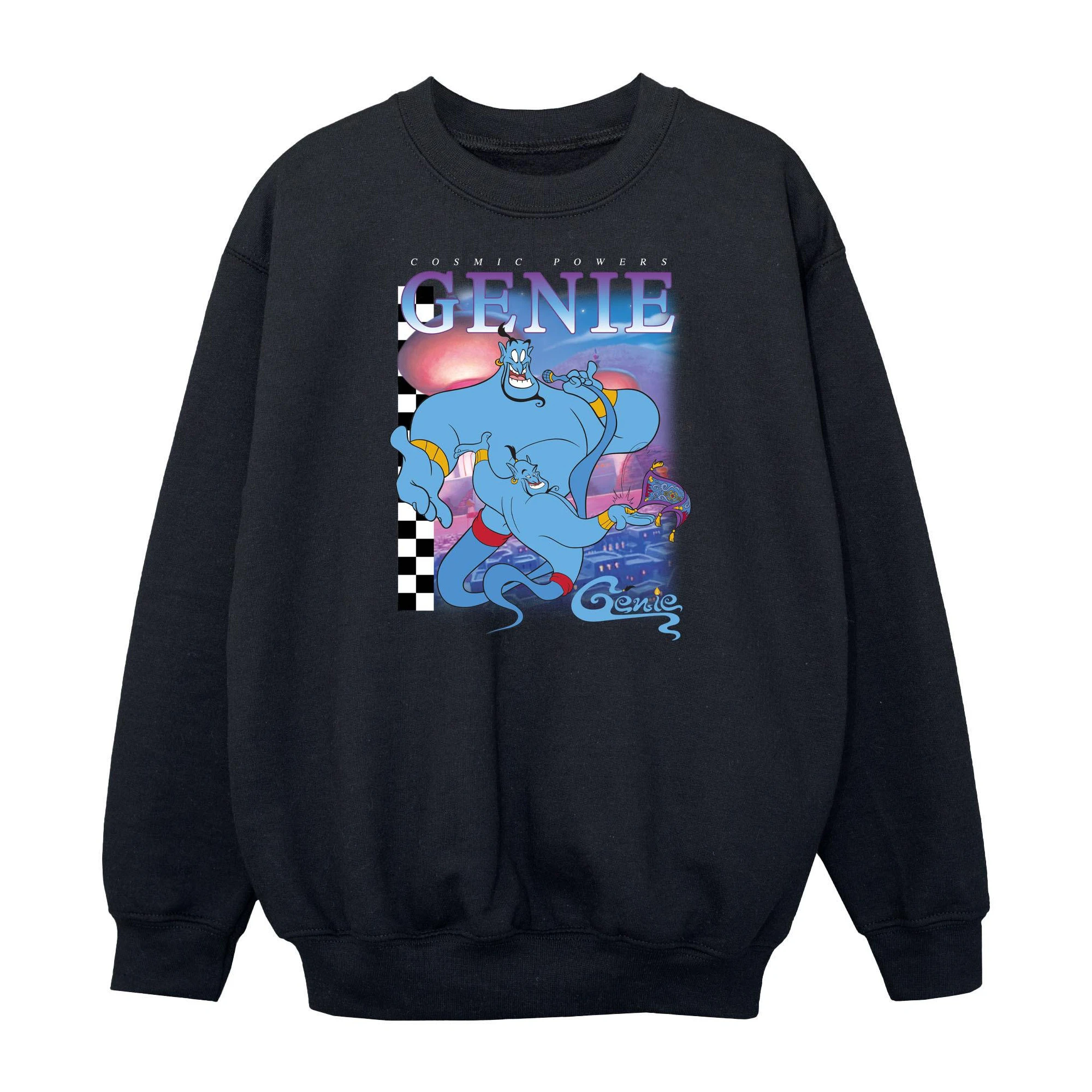 Aladdin Girls Genie Montage Sweatshirt (Black) - BI1966