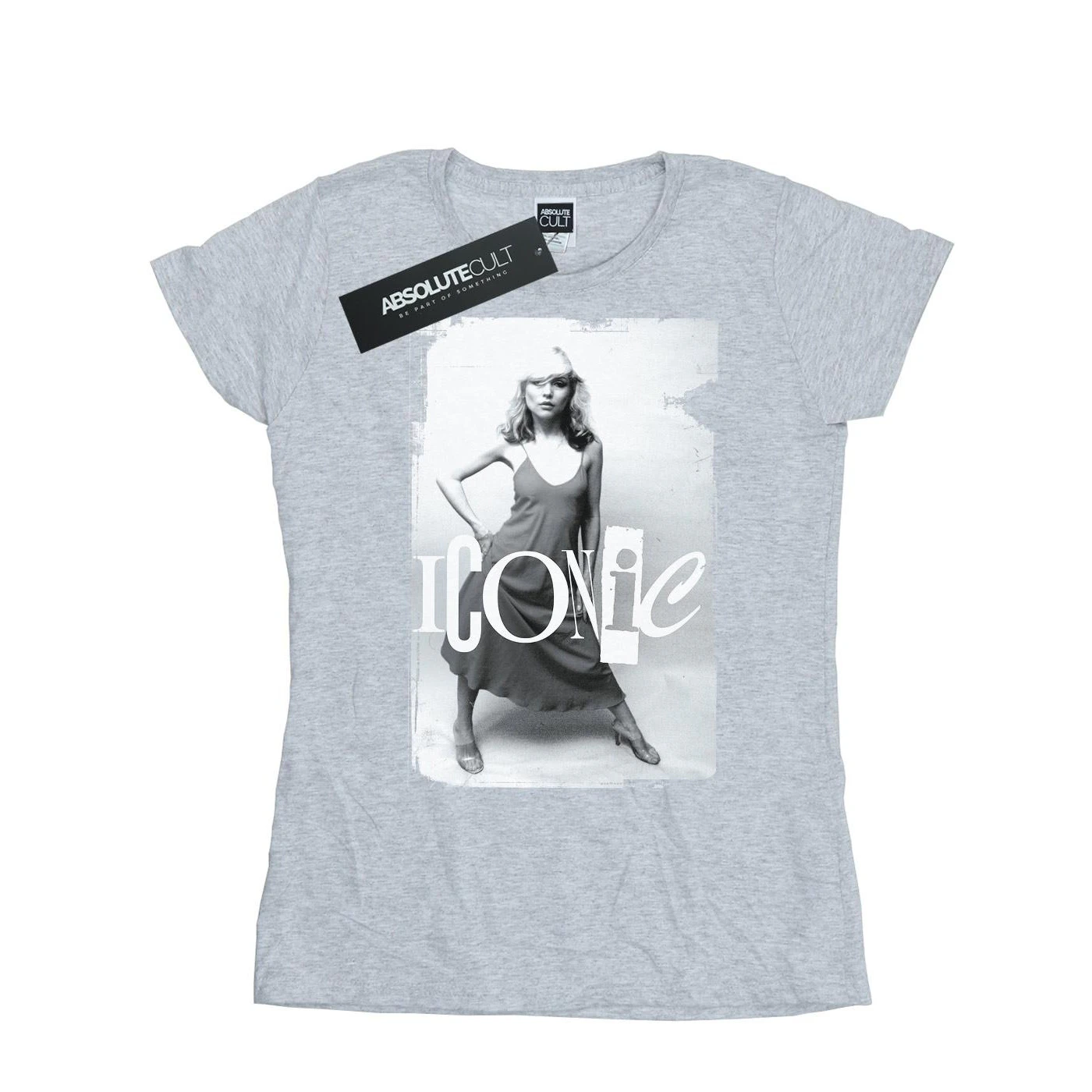 Debbie Harry Womens Iconic Photo Cotton T-Shirt (Sports Grey) - BI19675