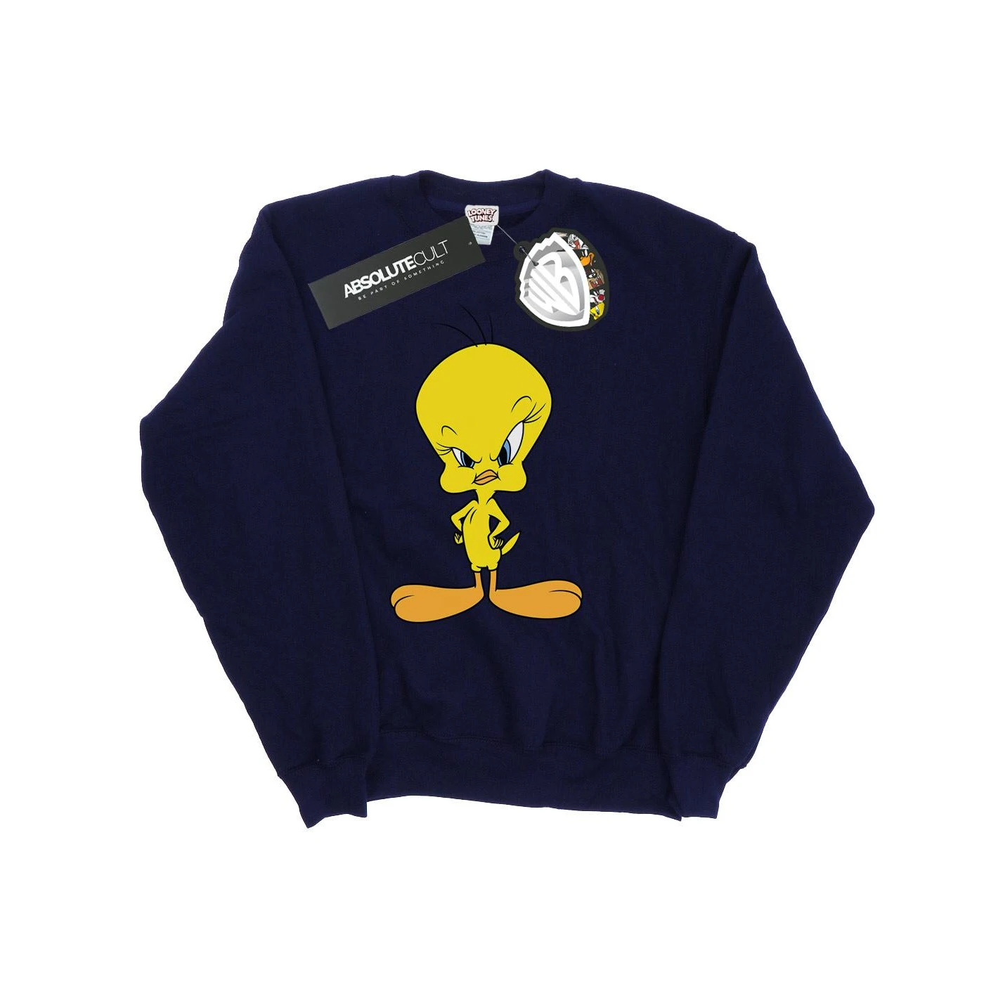 Looney Tunes Girls Tweety Angry Sweatshirt (Navy Blue) - BI1900