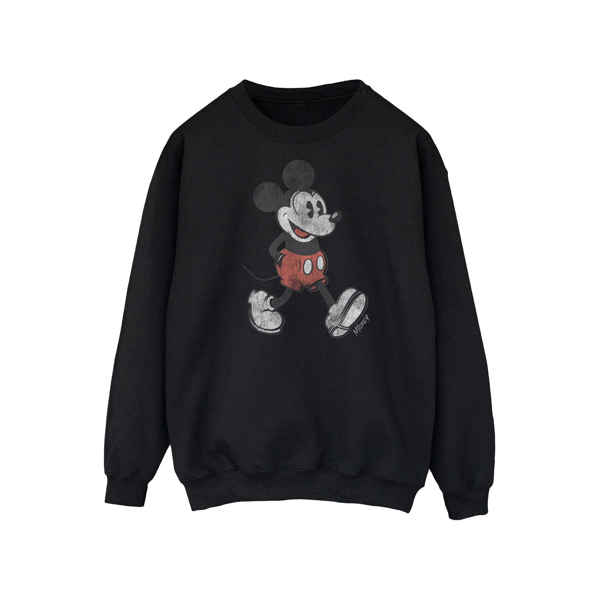 Mickey Mouse Unisex Adult Walking Sweatshirt (Black) - BI2024