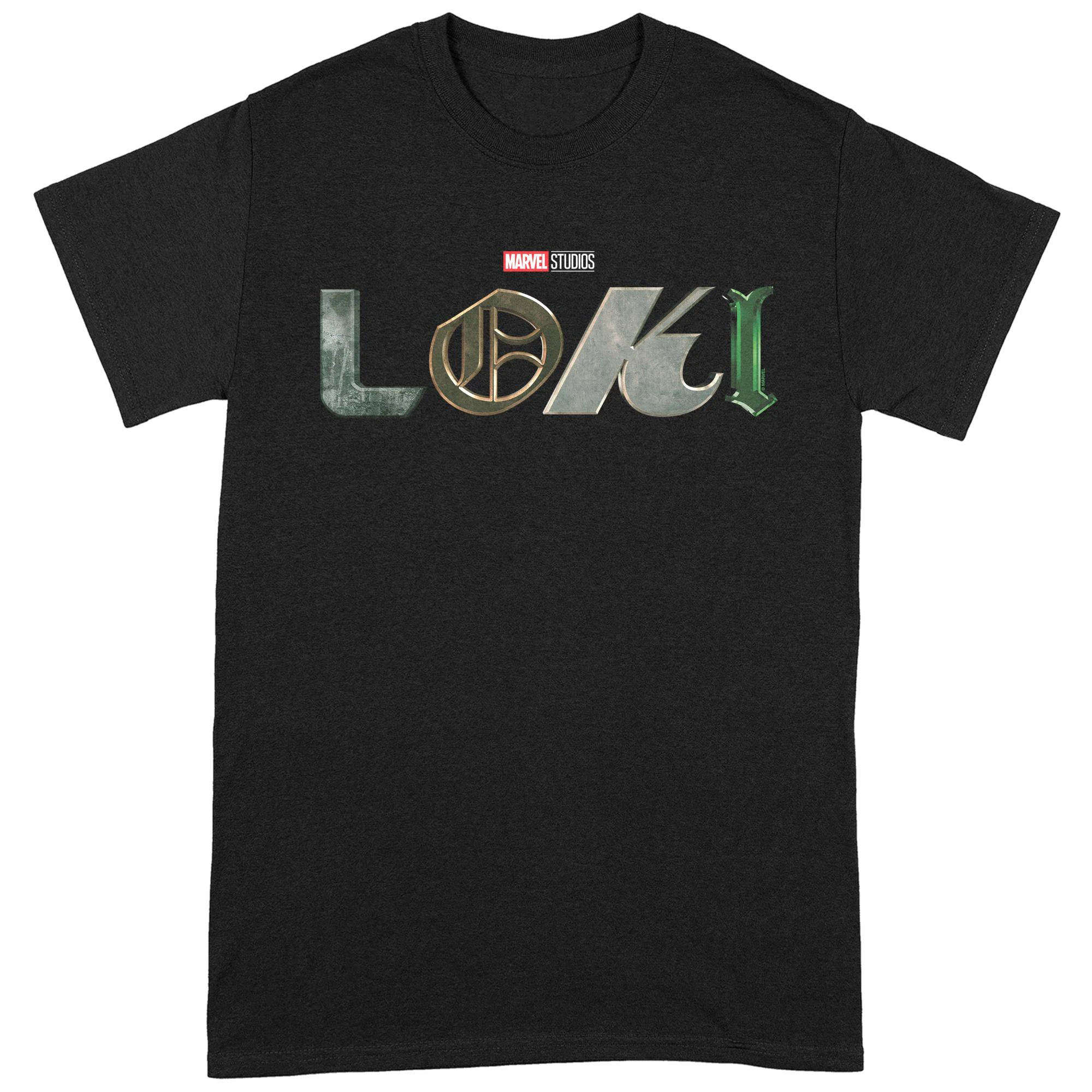 Loki Unisex Adult Logo T-Shirt (Black) - BI188