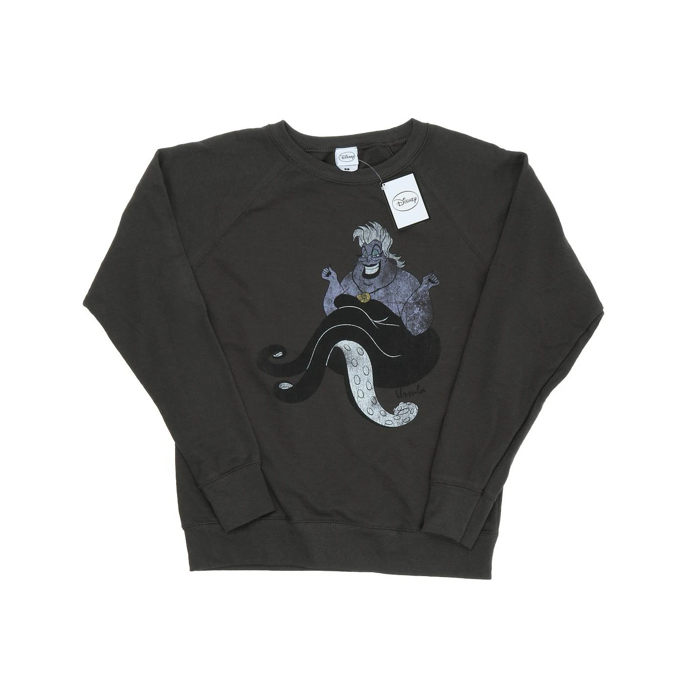 The Little Mermaid Womens Classic Ursula Heather Sweatshirt (Light Graphite) - BI1841