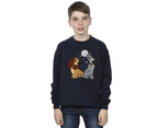 Disney Boys Lady And The Tramp Moon Sweatshirt (Navy Blue) - BI22420