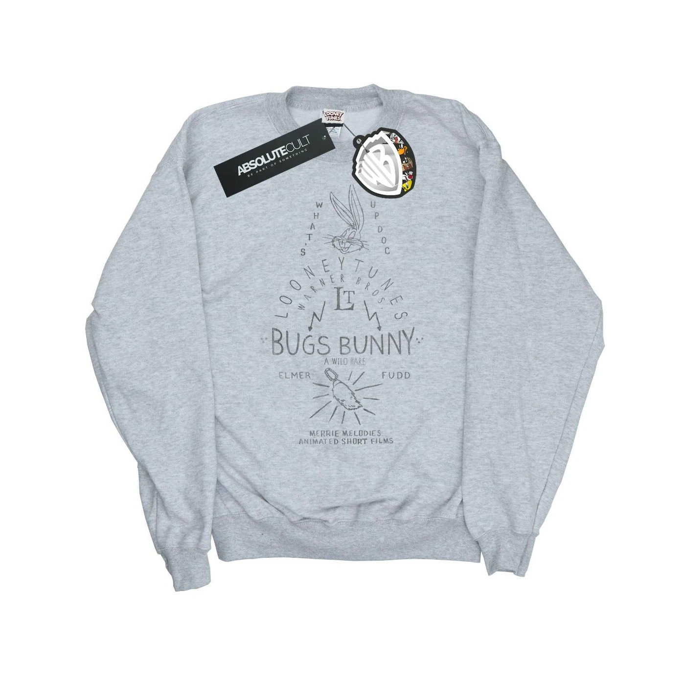 Looney Tunes Boys Bugs Bunny A Wild Hare Sweatshirt (Sports Grey) - BI23000