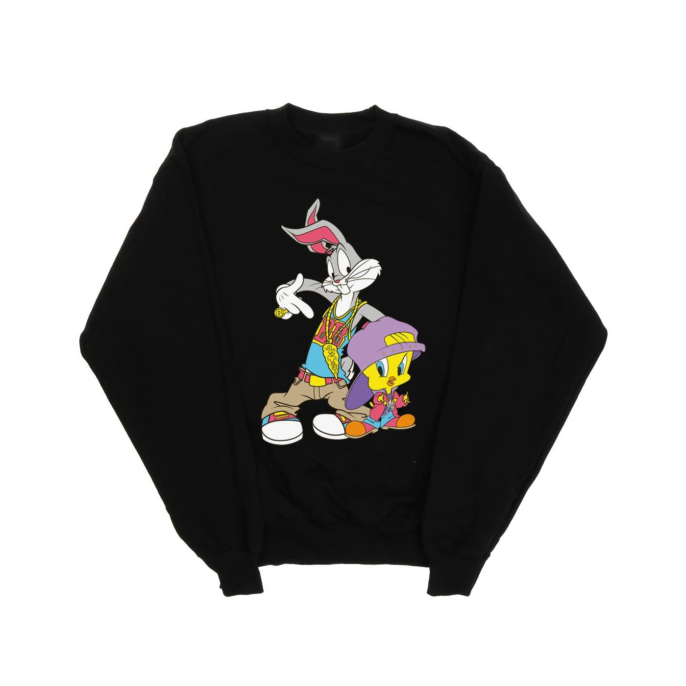 Looney Tunes Boys Bugs And Tweety Hip Hop Sweatshirt (Black) - BI23513