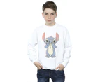 Disney Boys Lilo And Stitch Big Print Sweatshirt (White) - BI21788
