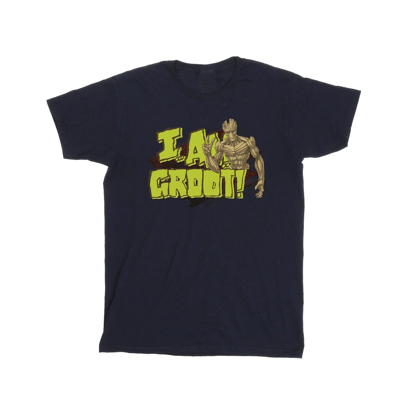 Guardians Of The Galaxy Boys I Am Groot T-Shirt (Navy Blue) - BI19562