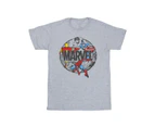 Marvel Boys Comics Character Circle T-Shirt (Sports Grey) - BI25604