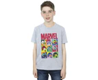 Marvel Boys Hulk Pop Art T-Shirt (Sports Grey) - BI25697