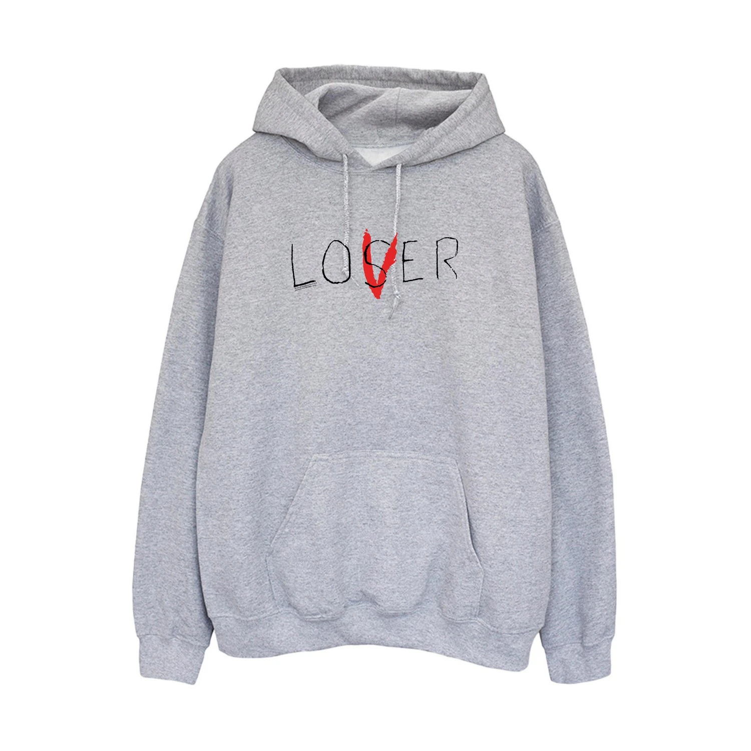 It Womens Loser Lover Heather Hoodie (Grey) - BI2060