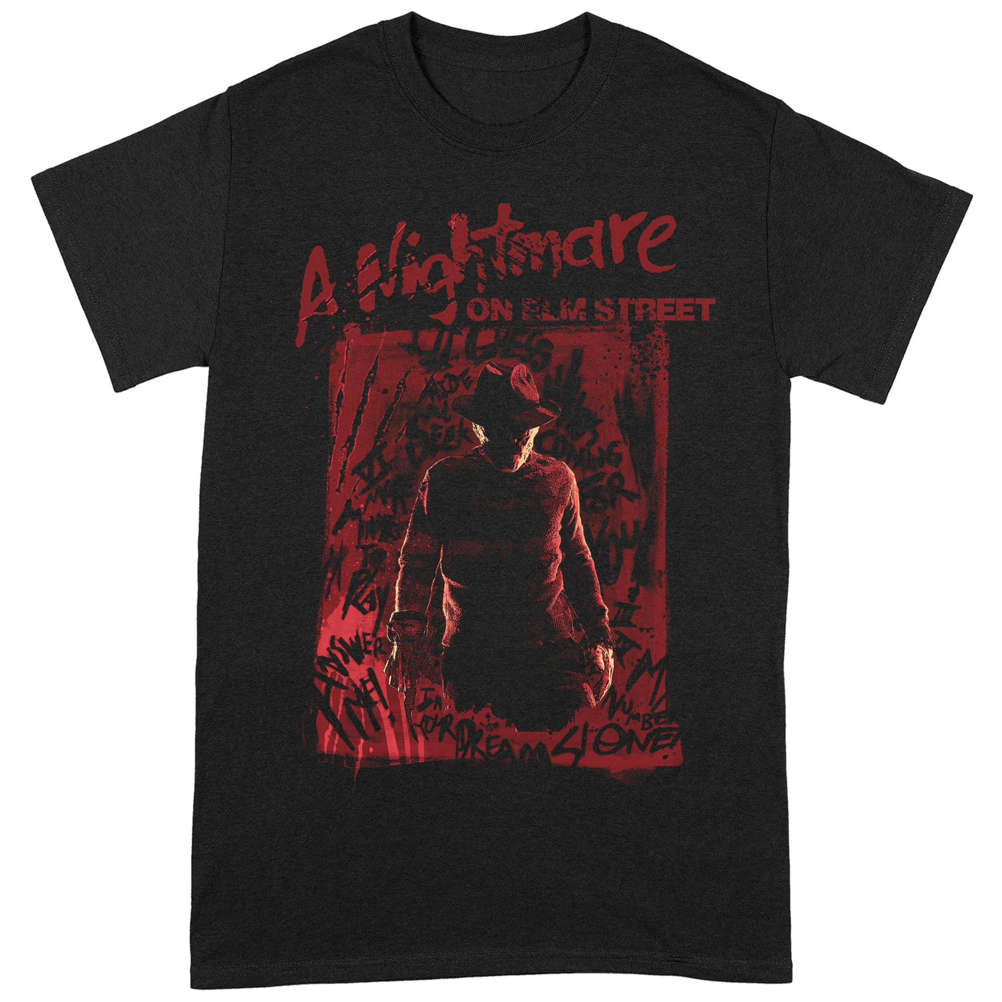 Nightmare On Elm Street Unisex Adult Freddy Krueger T-Shirt (Black/Red) - BI210