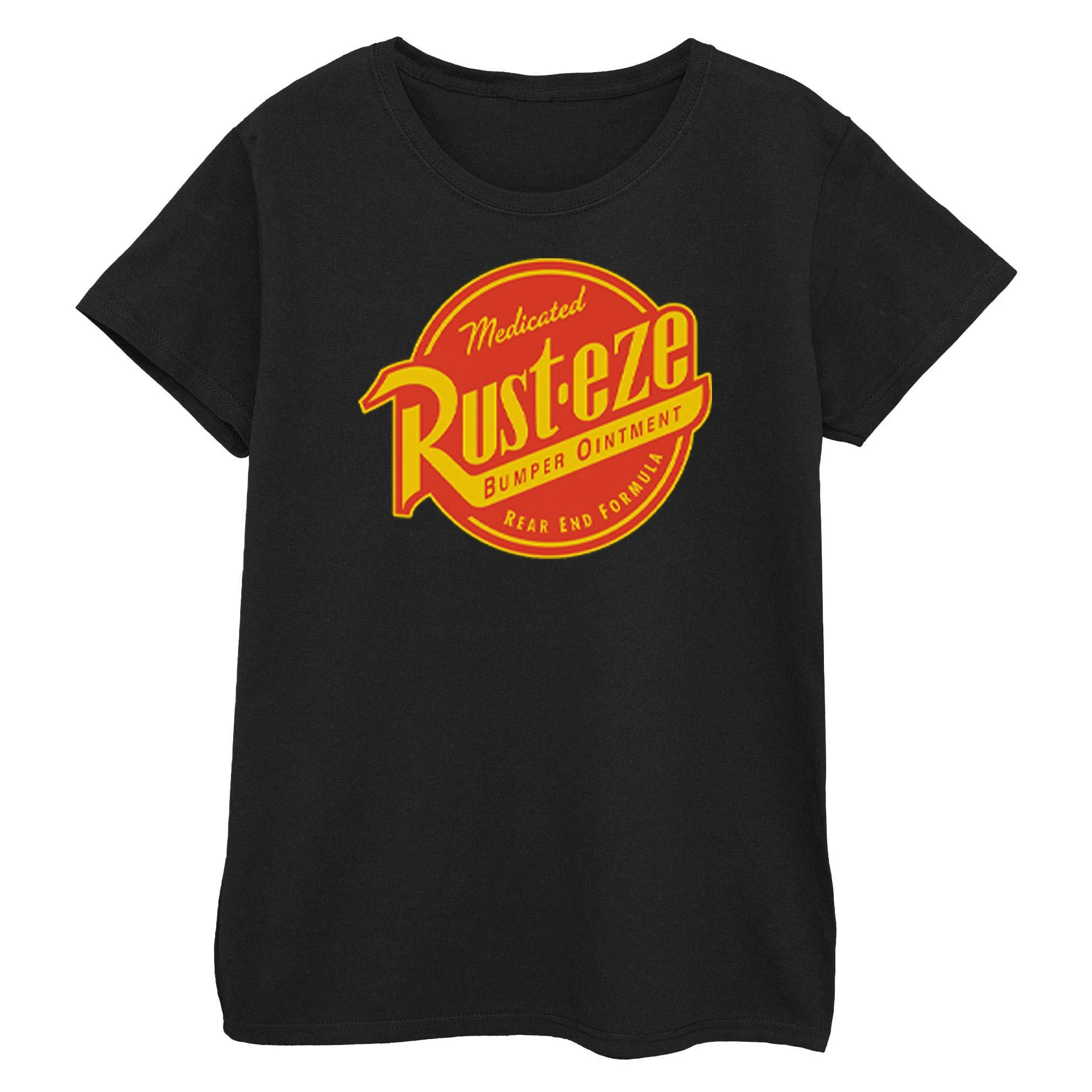 Cars Womens Rust-Eze Logo Cotton T-Shirt (Black) - BI2165