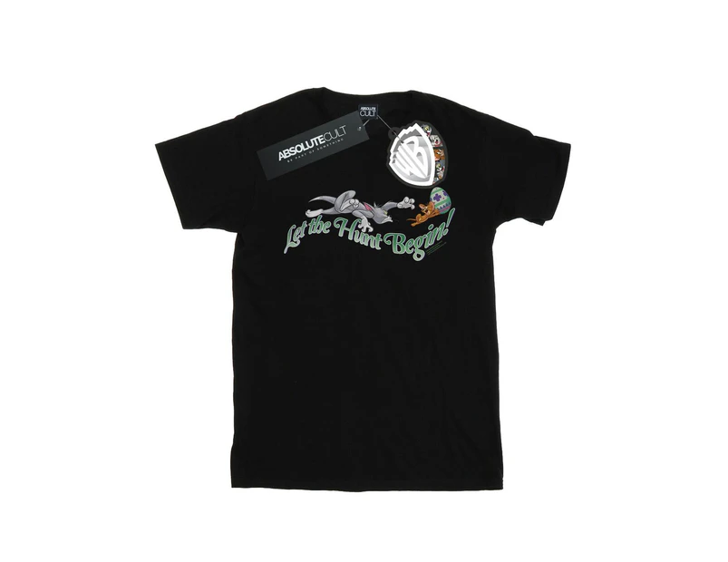Tom And Jerry Boys Let The Hunt Begin T-Shirt (Black) - BI38572