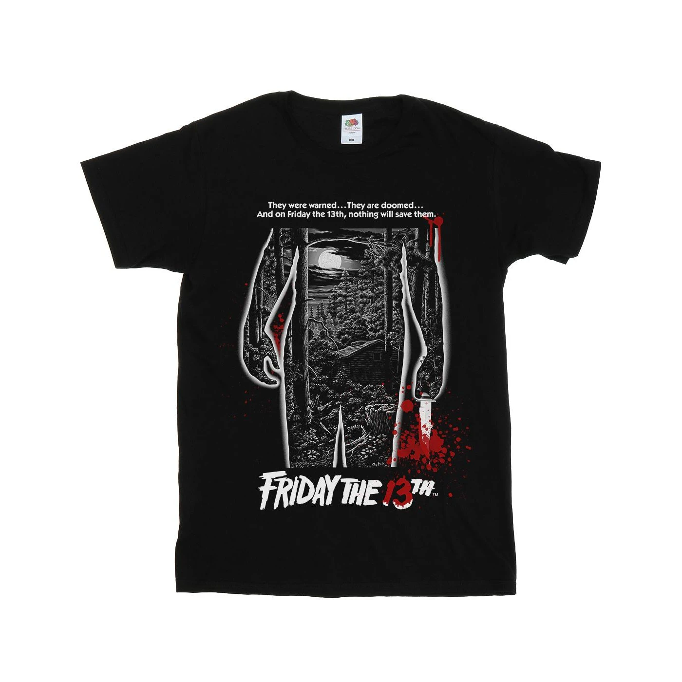 Friday The 13th Mens Bloody Poster T-Shirt (Black) - BI25393