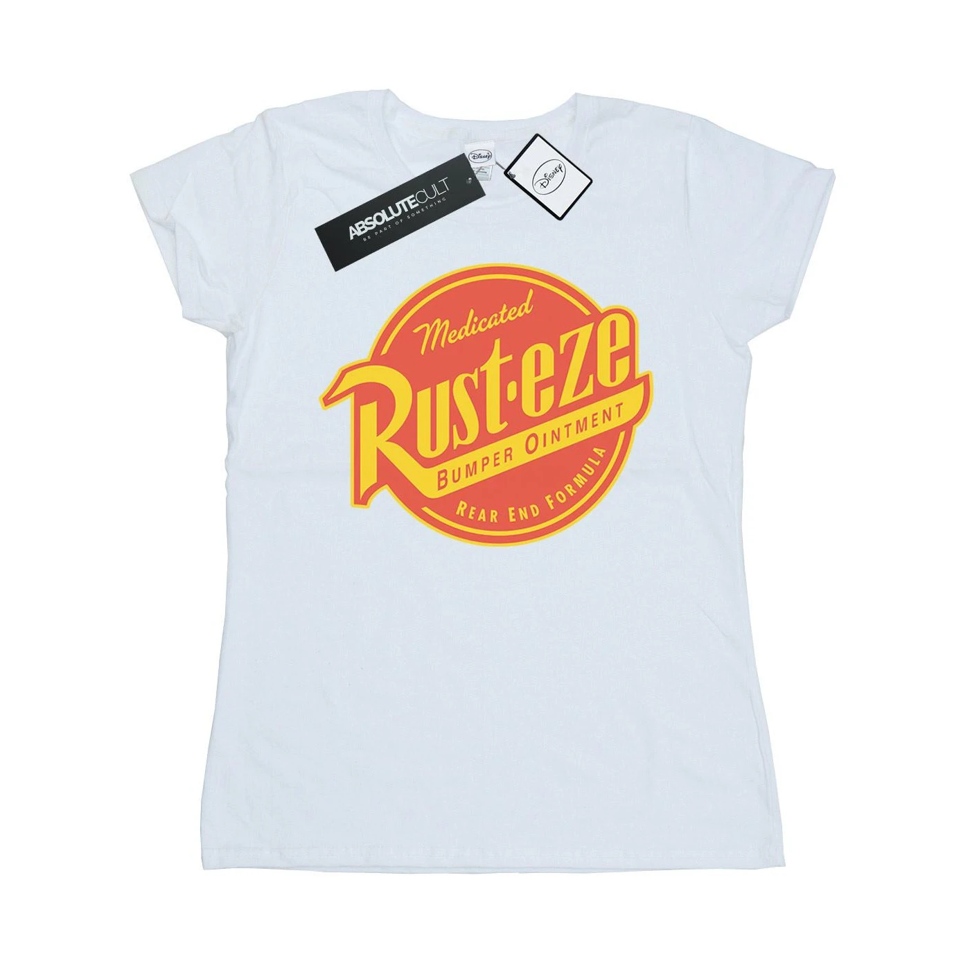 Cars Womens Rust-Eze Logo Cotton T-Shirt (White) - BI2165