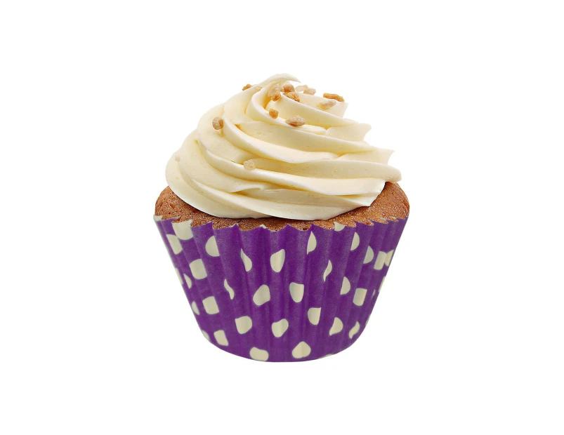 Culpitt Polka Dot Muffin and Cupcake Cases (Pack of 54) (Purple) - SG29372