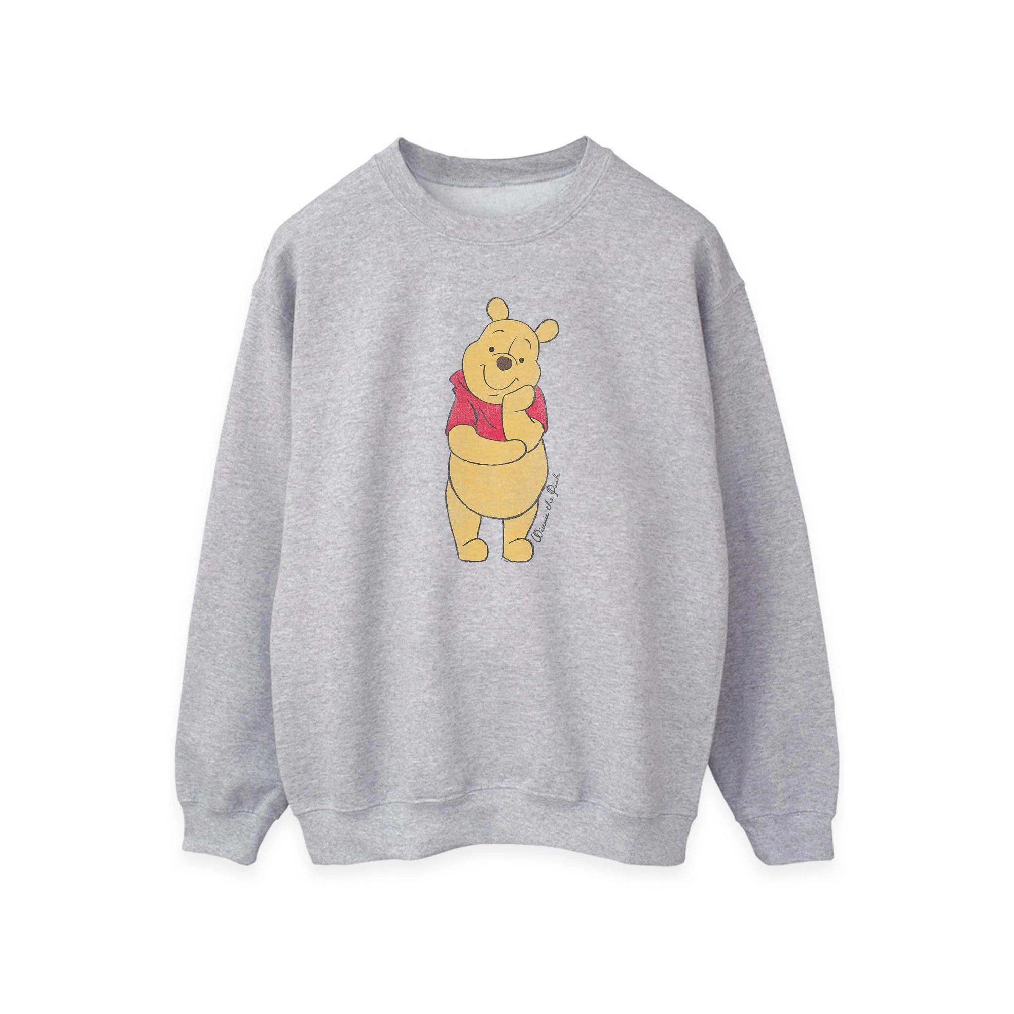 Winnie the Pooh Womens Classic Sweatshirt (Heather Grey) - BI2103