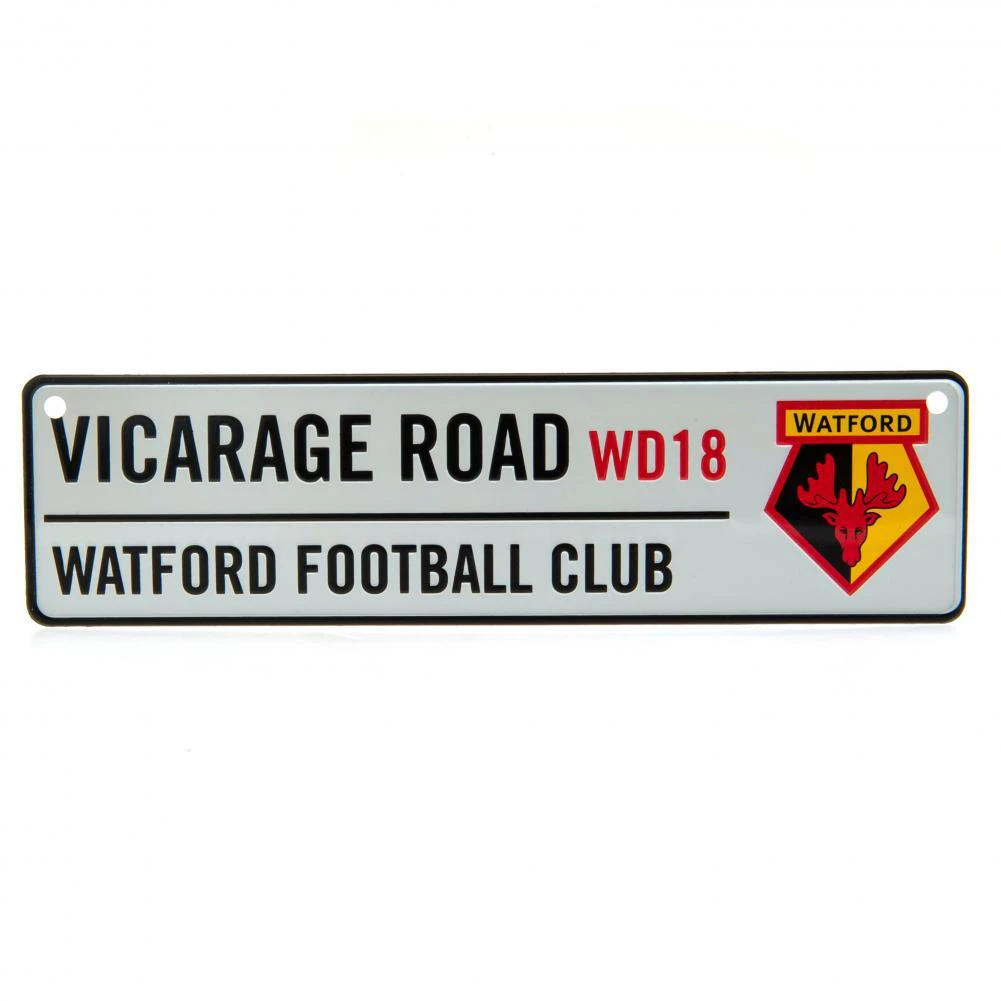 Watford FC Vicarage Road Window Sign (Grey/Black/Red) - TA9430