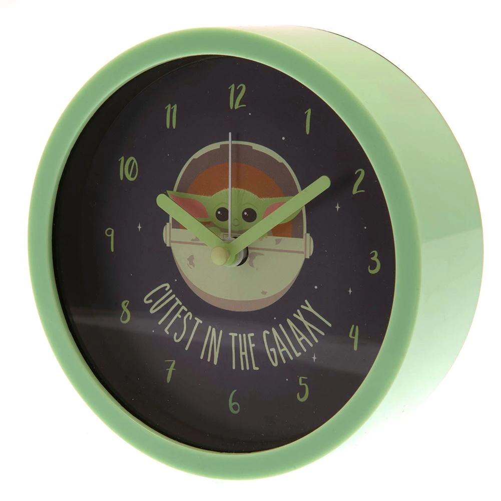 Star Wars: The Mandalorian Cutest In The Galaxy Analogue Desk Clock (Green/Black) - TA8602