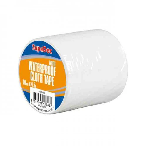 SupaDec Waterproof Cloth Tape (White) - ST8045