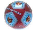 West Ham United FC Signature Football (Claret Red/Sky Blue) - TA6060