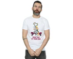 Looney Tunes Mens Bugs And Lola Valentine´s Cuddle T-Shirt (White) - BI34871