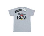 Disney Girls Minnie Mouse Vintage Bow Cotton T-Shirt (Sports Grey) - BI28898