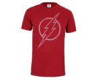 The Flash Mens Logo T-Shirt (Cardinal Red) - TV946