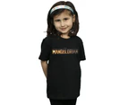 Star Wars Girls The Mandalorian Series Logo Cotton T-Shirt (Black) - BI38623