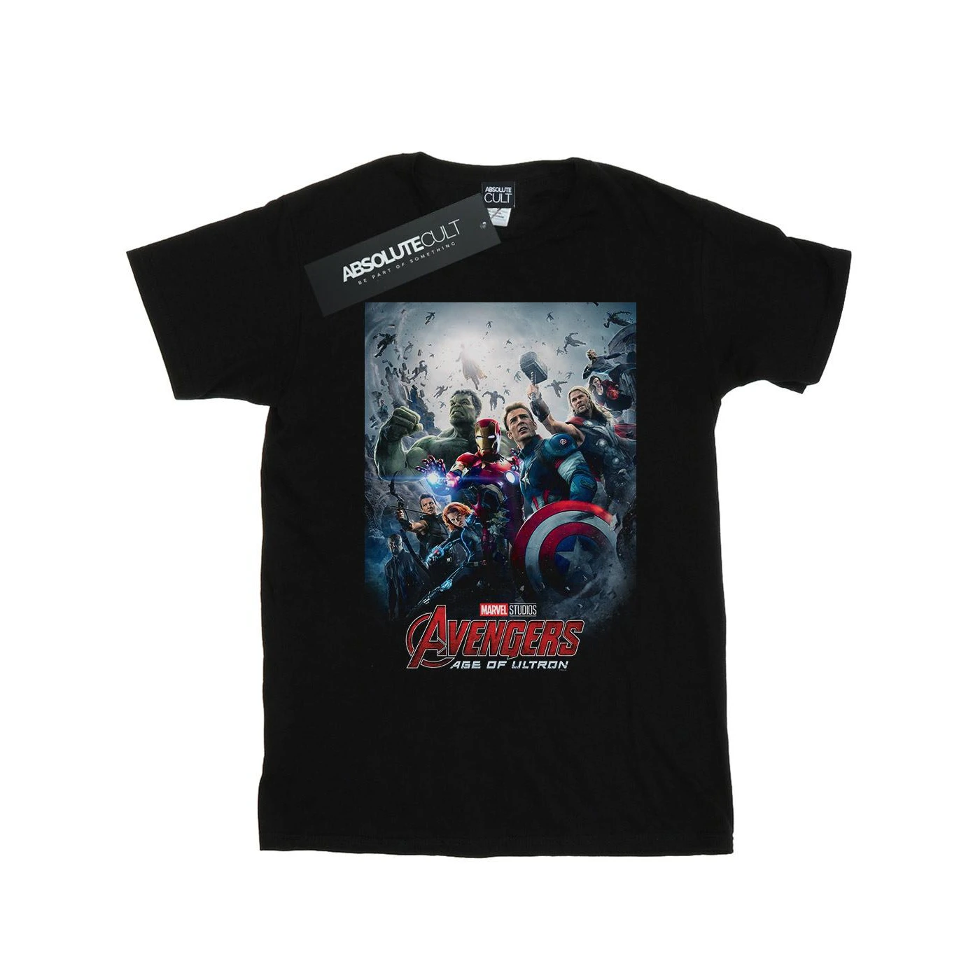 Marvel Studios Boys Avengers Age Of Ultron Poster T-Shirt (Black) - BI29636