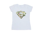 DC Comics Womens Superman My Mum My Hero Cotton T-Shirt (White) - BI39590