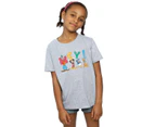 Disney Girls Mickey Mouse Friends Hey Cotton T-Shirt (Sports Grey) - BI28825