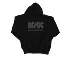 AC DC Mens Back In Black Hoodie Black BI2822 Catch